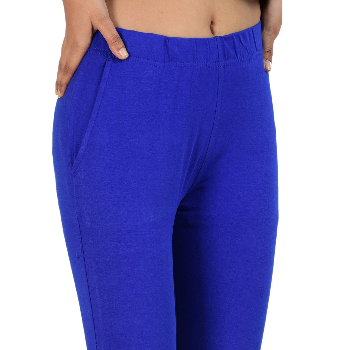 Ankle Length Western Wear Blue Boondi Legging