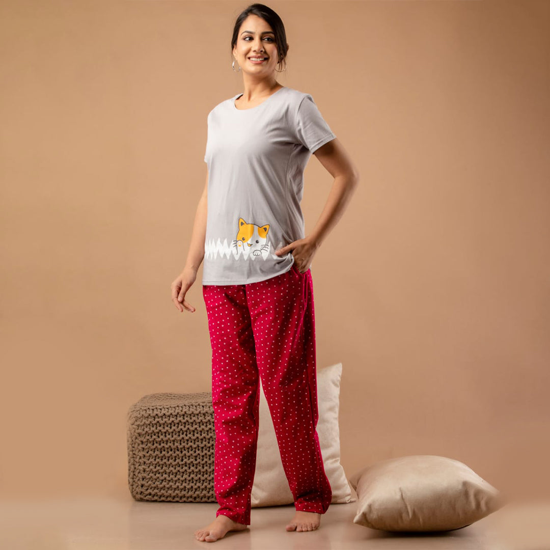 All Day T-Shirt And Pyjama Set