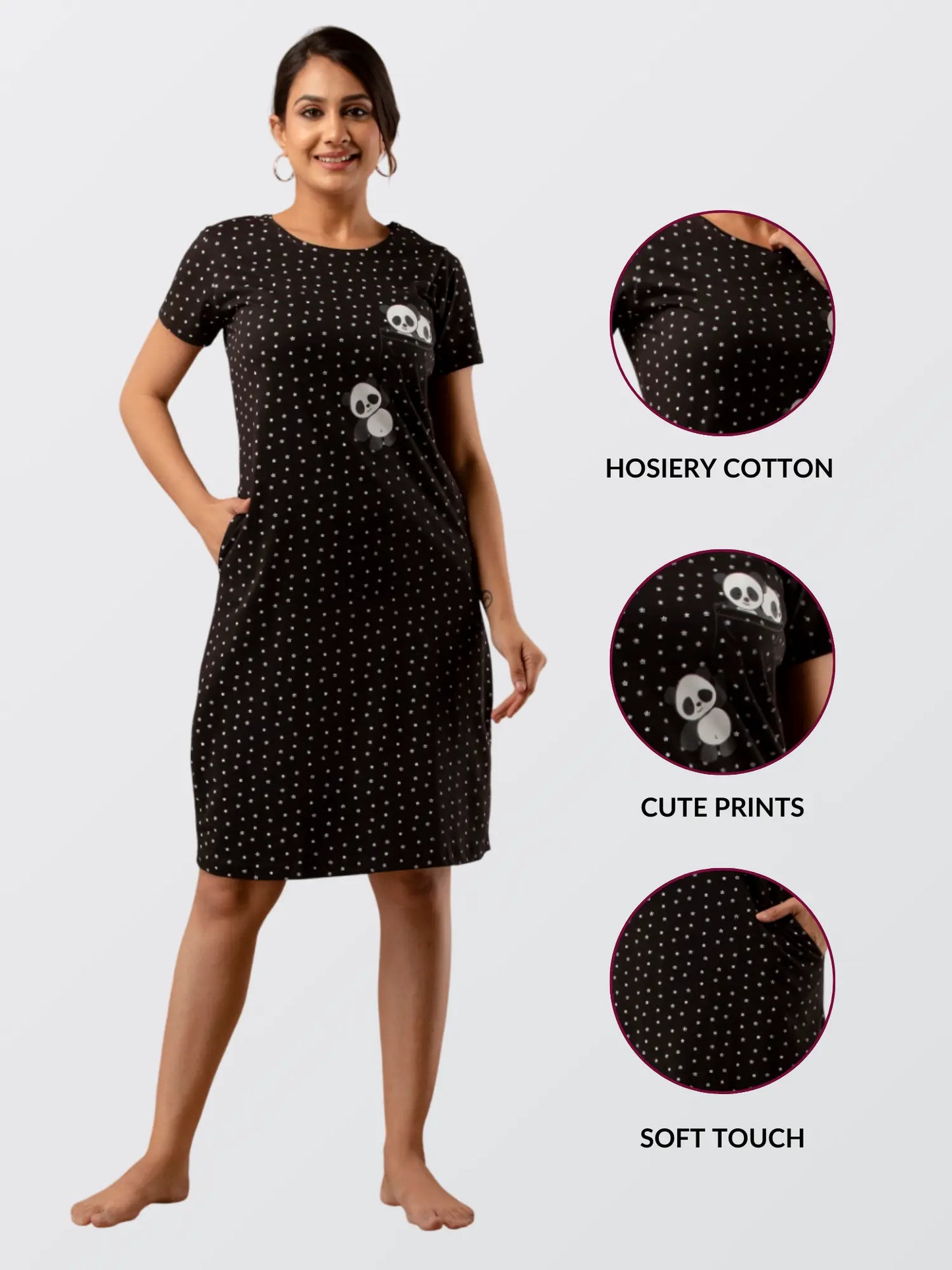 Women Black All Day T-shirt