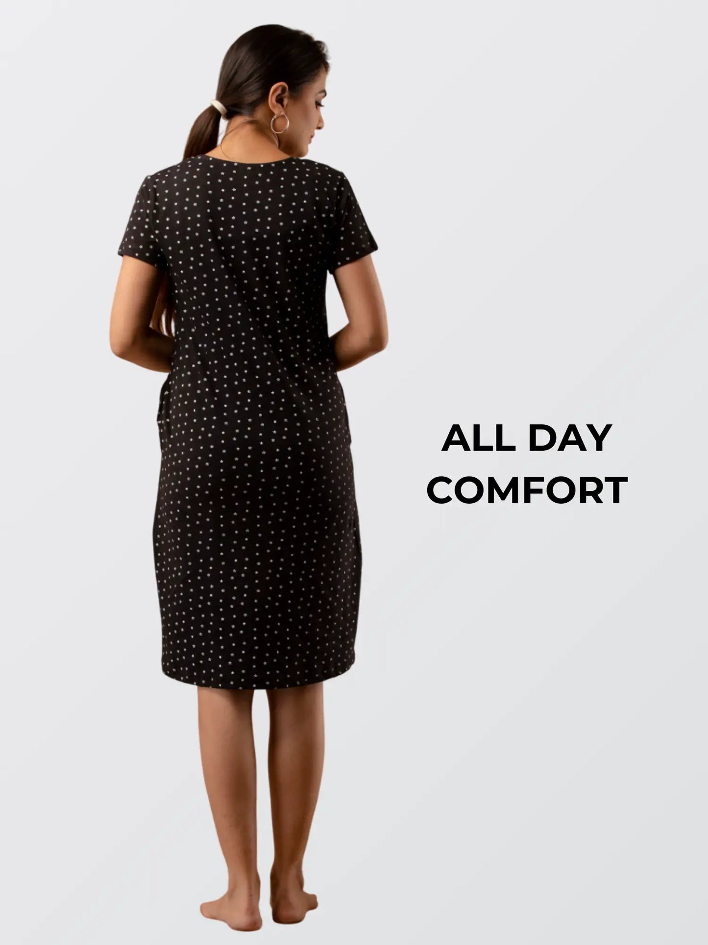 Women Black All Day T-shirt