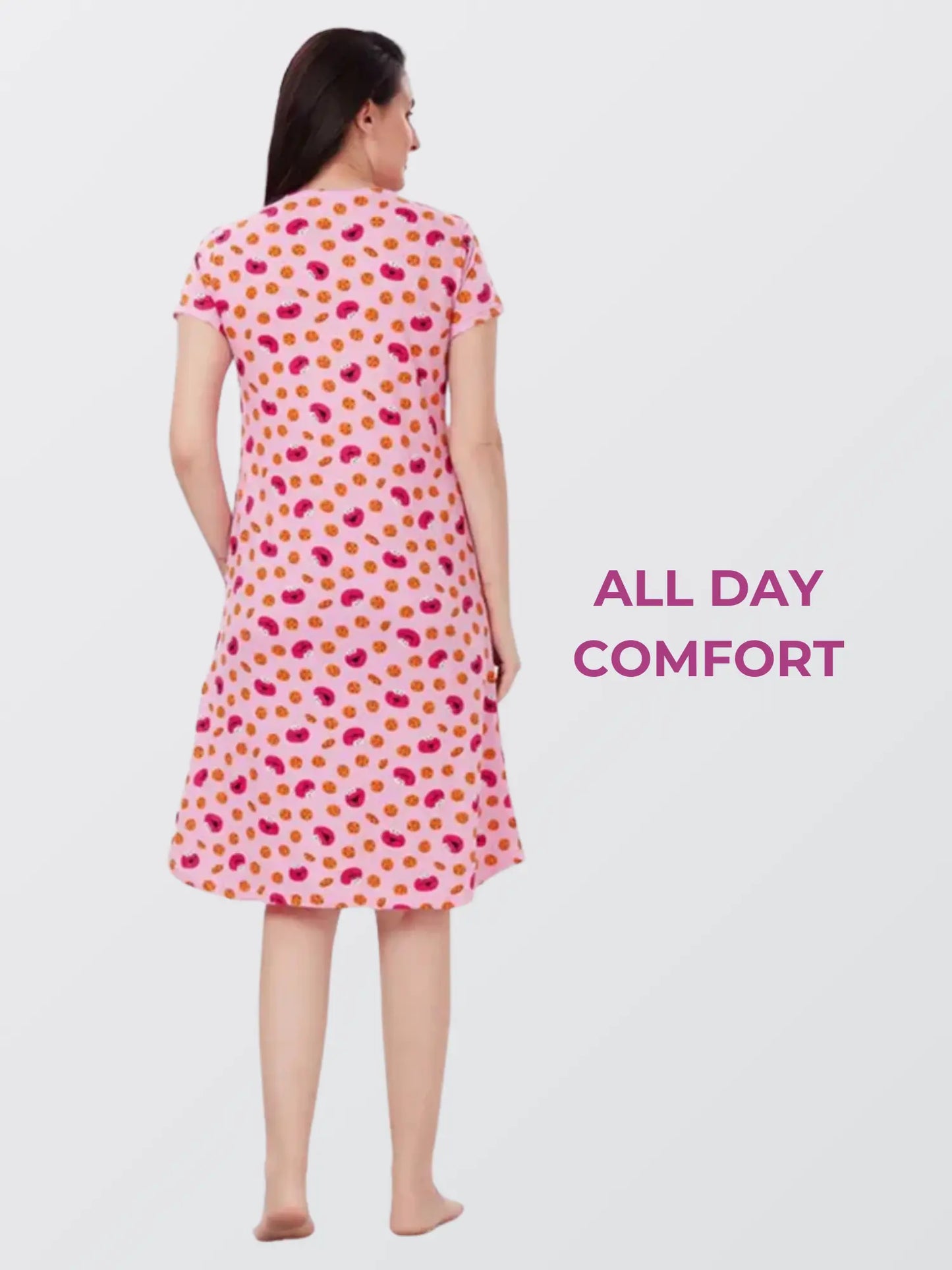 Women Pink All Day T-shirt