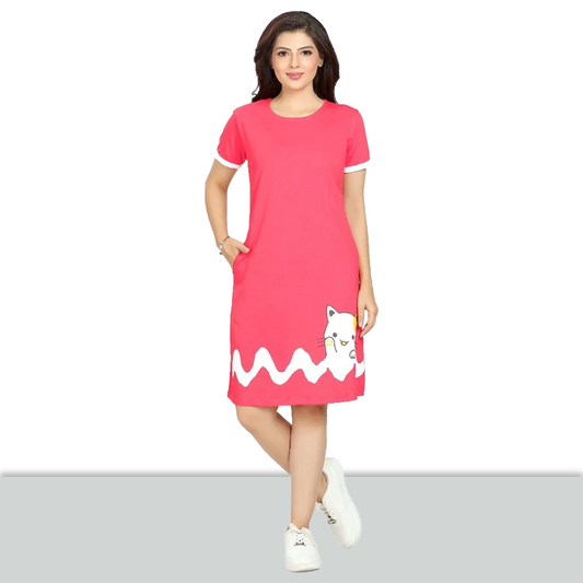 Women Pink All Day T-shirt