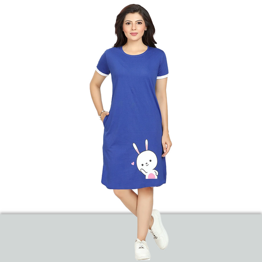 Women Blue All Day T-shirt