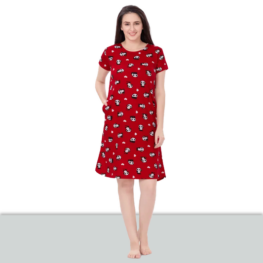 Women Red All Day T-shirt