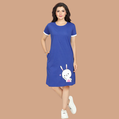 Women Blue All Day T-shirt
