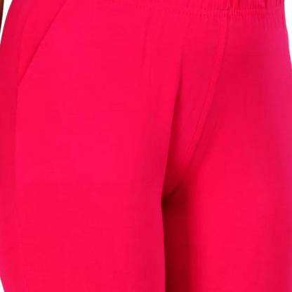 Ankle Length Western Wear Pink Boondi Legging