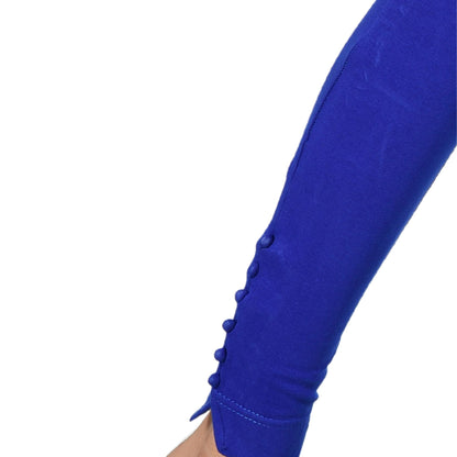 Ankle Length Western Wear Blue Boondi Legging