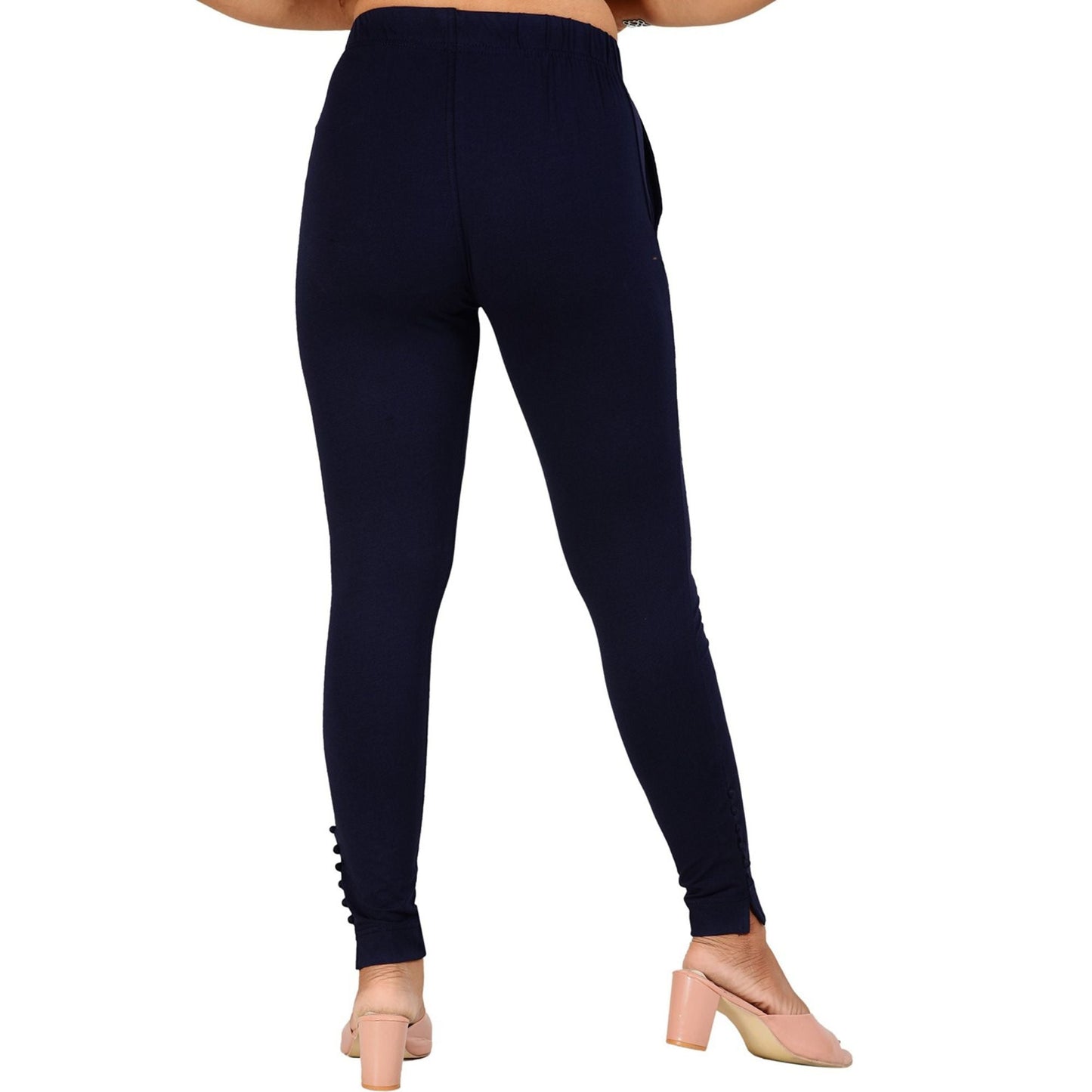 Ankle Length Western Wear Dark Blue Legging
