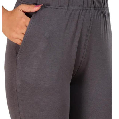 Ankle Length Western Wear Grey Boondi Legging