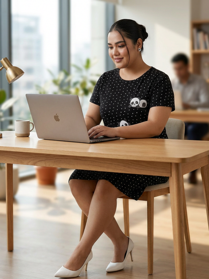 Women Black All Day T-shirt