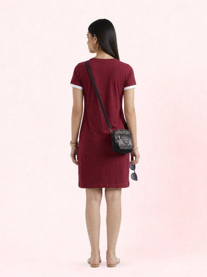 Women Maroon All Day T-shirt