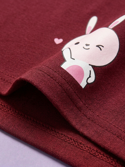 Women Maroon All Day T-shirt