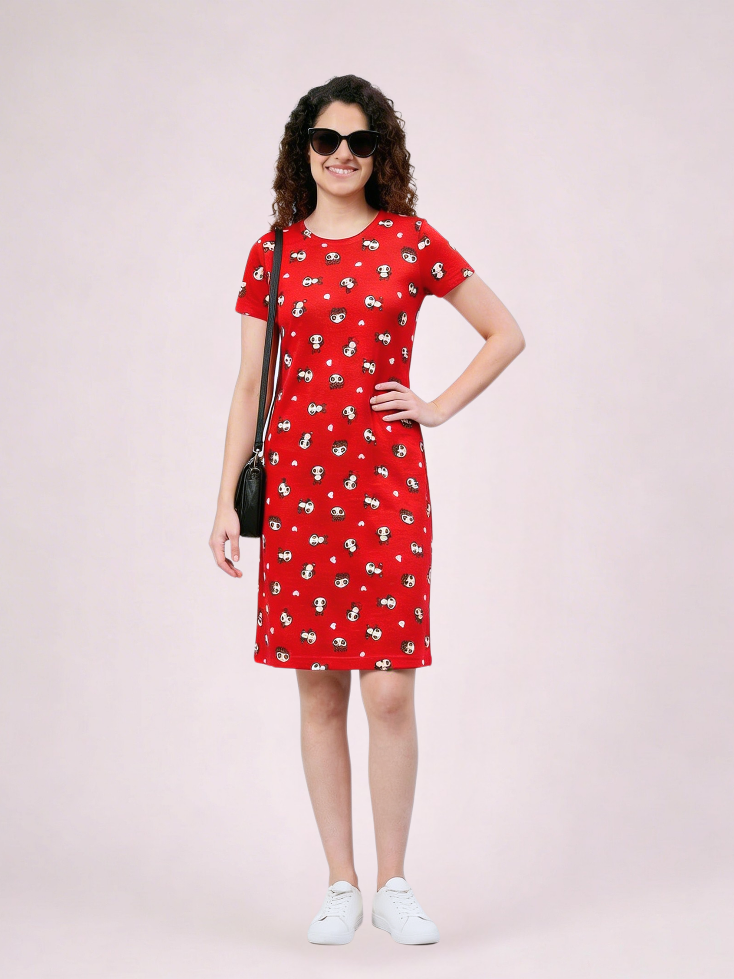Women Red All Day T-shirt
