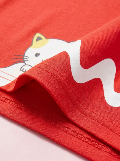 Women Red All Day T-shirt