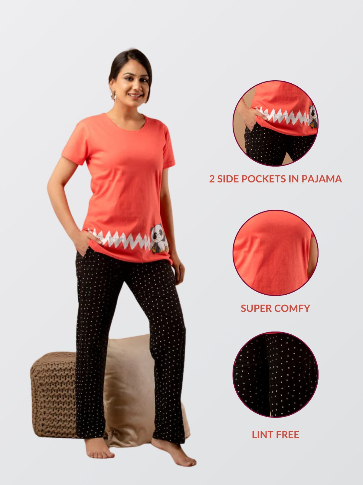 All Day T-Shirt And Pyjama Set