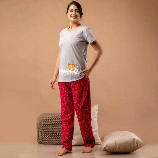 All Day T-Shirt And Pyjama Set