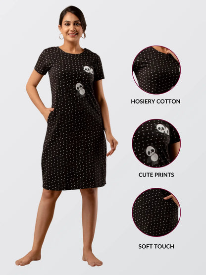 Women Black All Day T-shirt