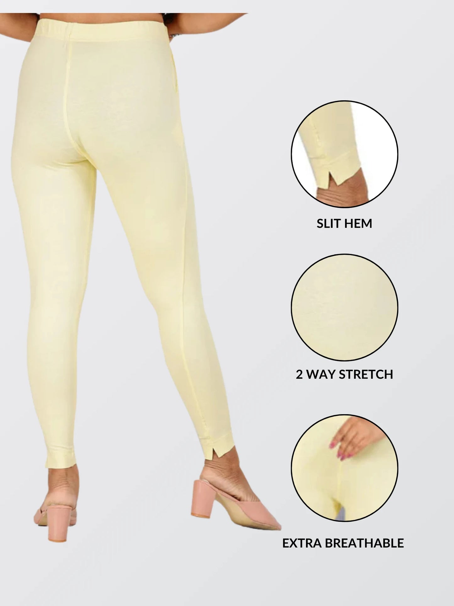 Ankle Length Western Wear Dark Blue Legging