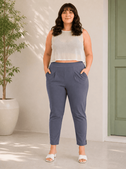 Women’s Grey Cotton Pants