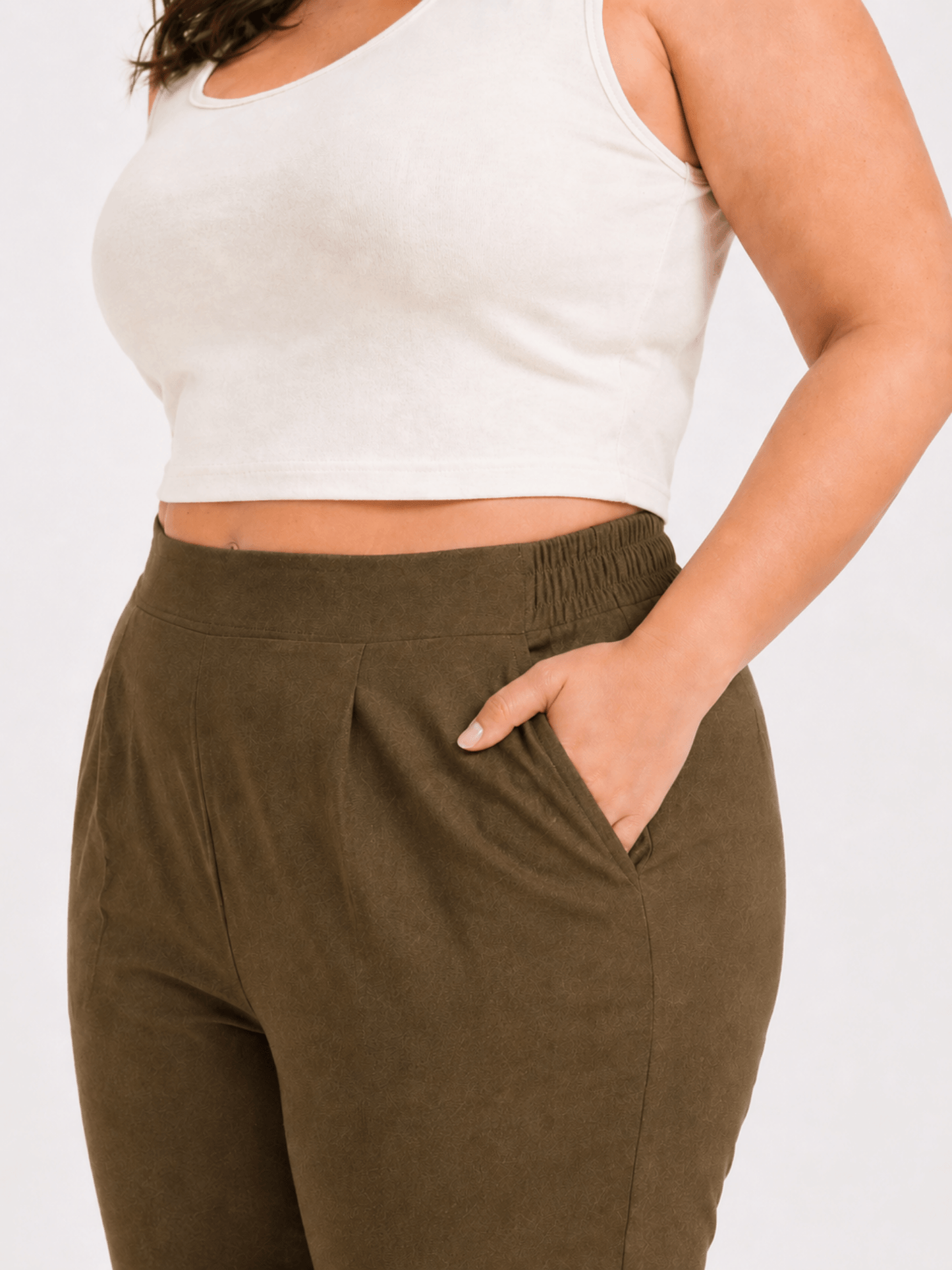 Women’s Olive Green Cotton Pants