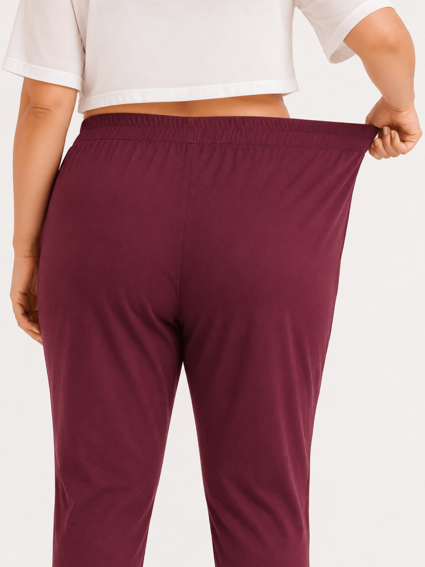 Women’s Wine Cotton Pants