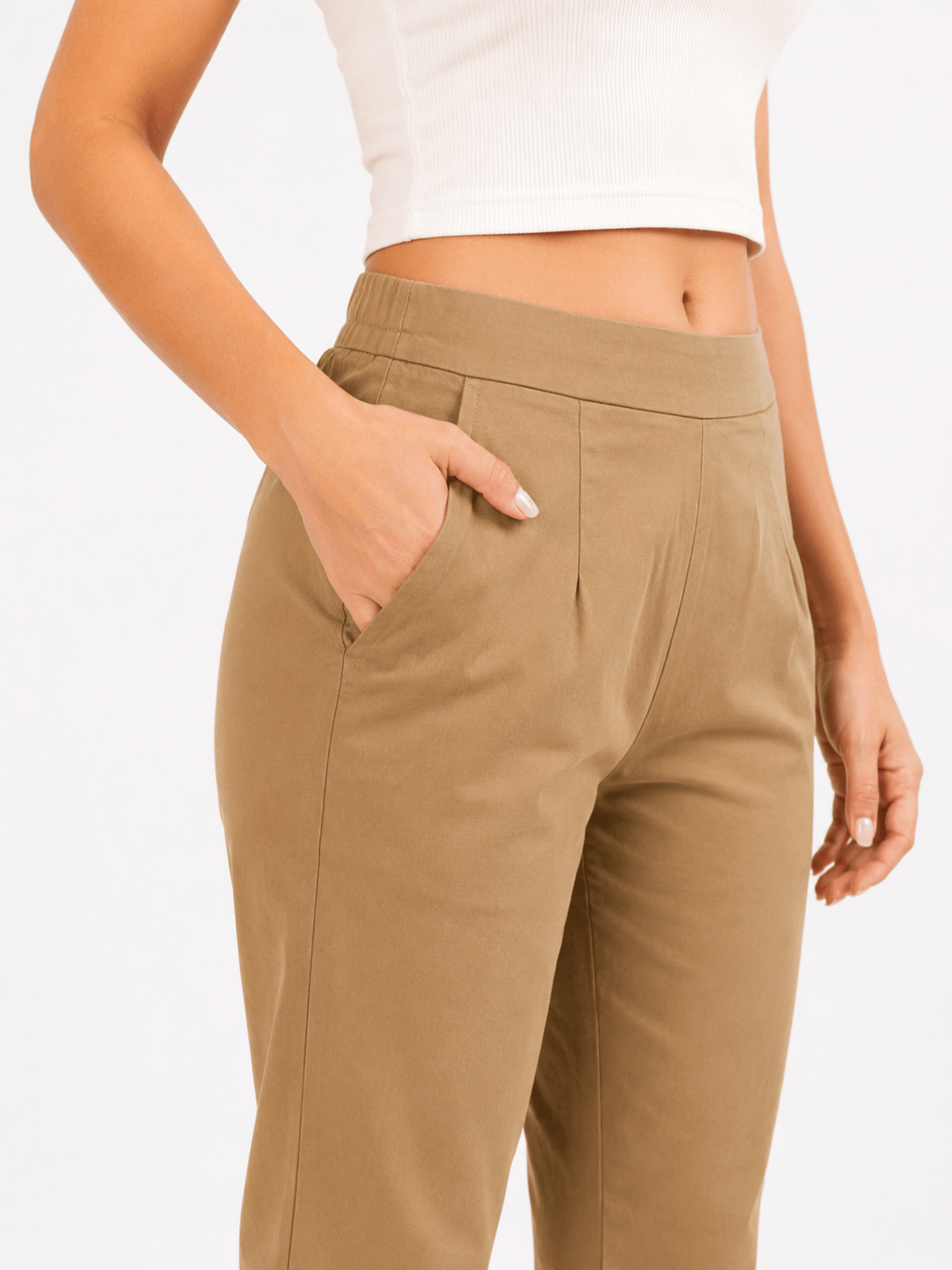 Women’s Coffee Brown Cotton Pants