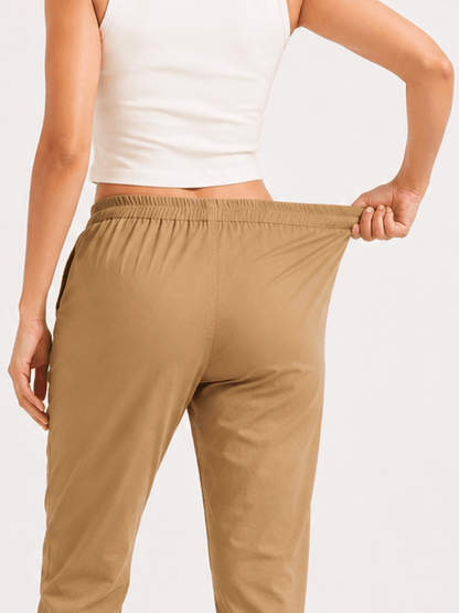 Women’s Coffee Brown Cotton Pants