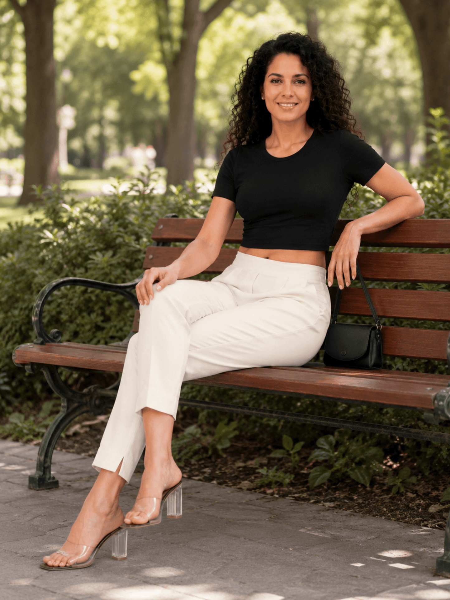 Women’s Cream Cotton Pants