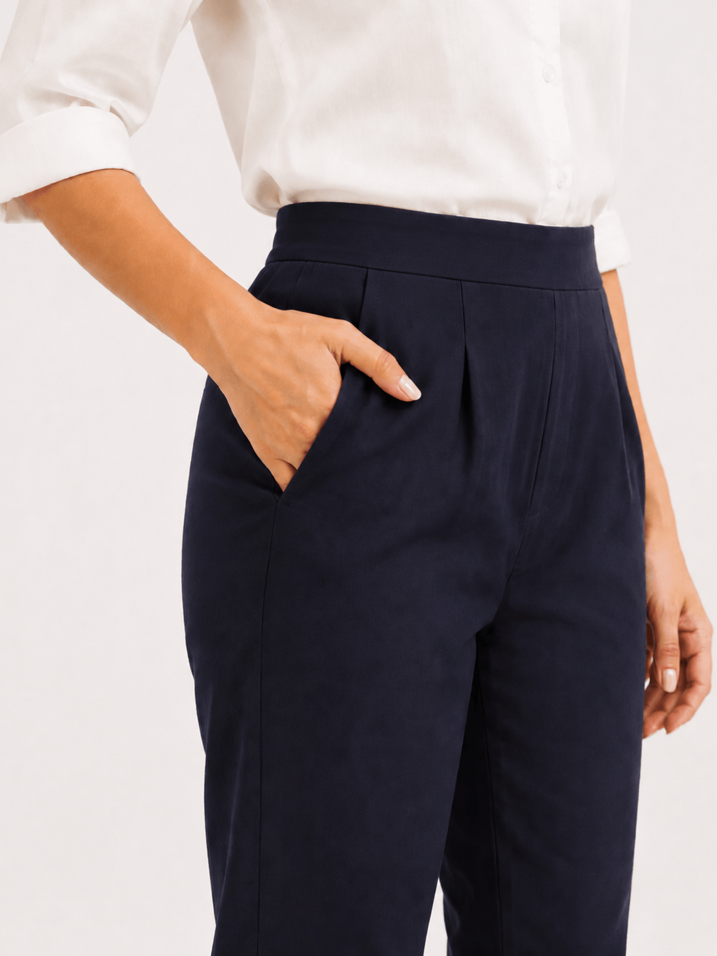 Women’s Dark Blue Cotton Pants