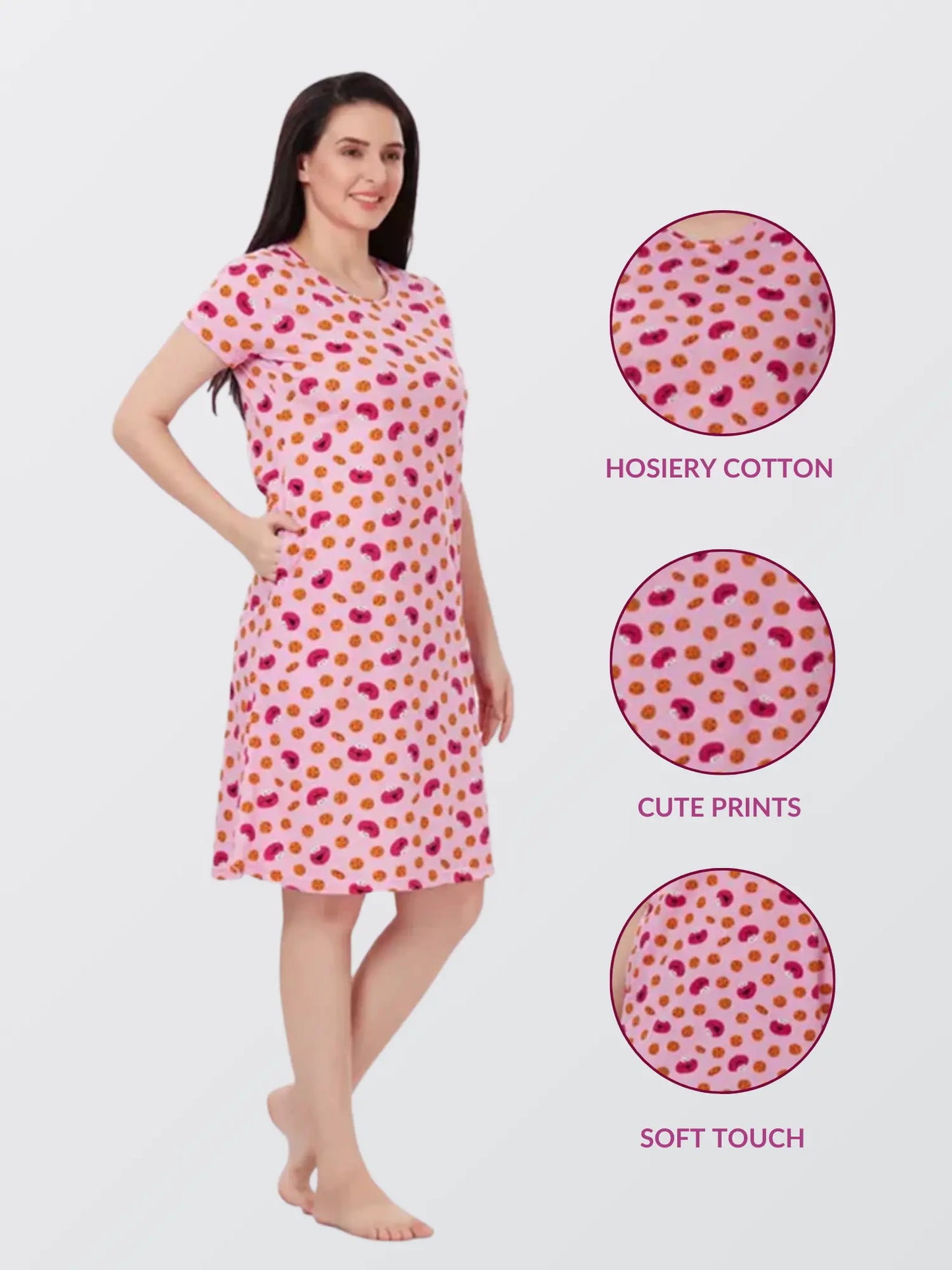 Women Pink All Day T-shirt