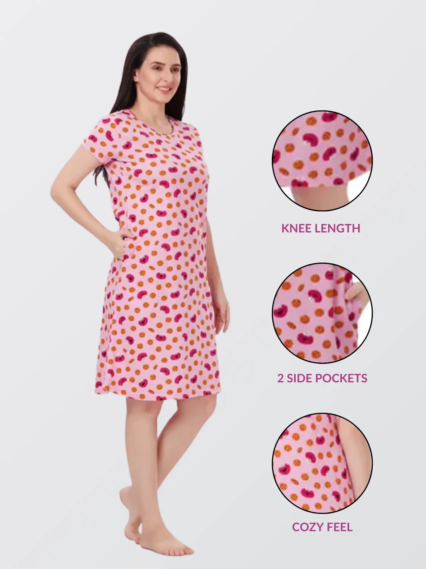 Women Pink All Day T-shirt